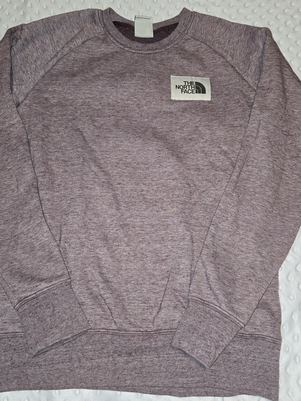 The North Face Small Womens Heathered Mauve Crew Sweatshirt